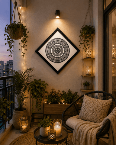 Black & White Mandala Art
