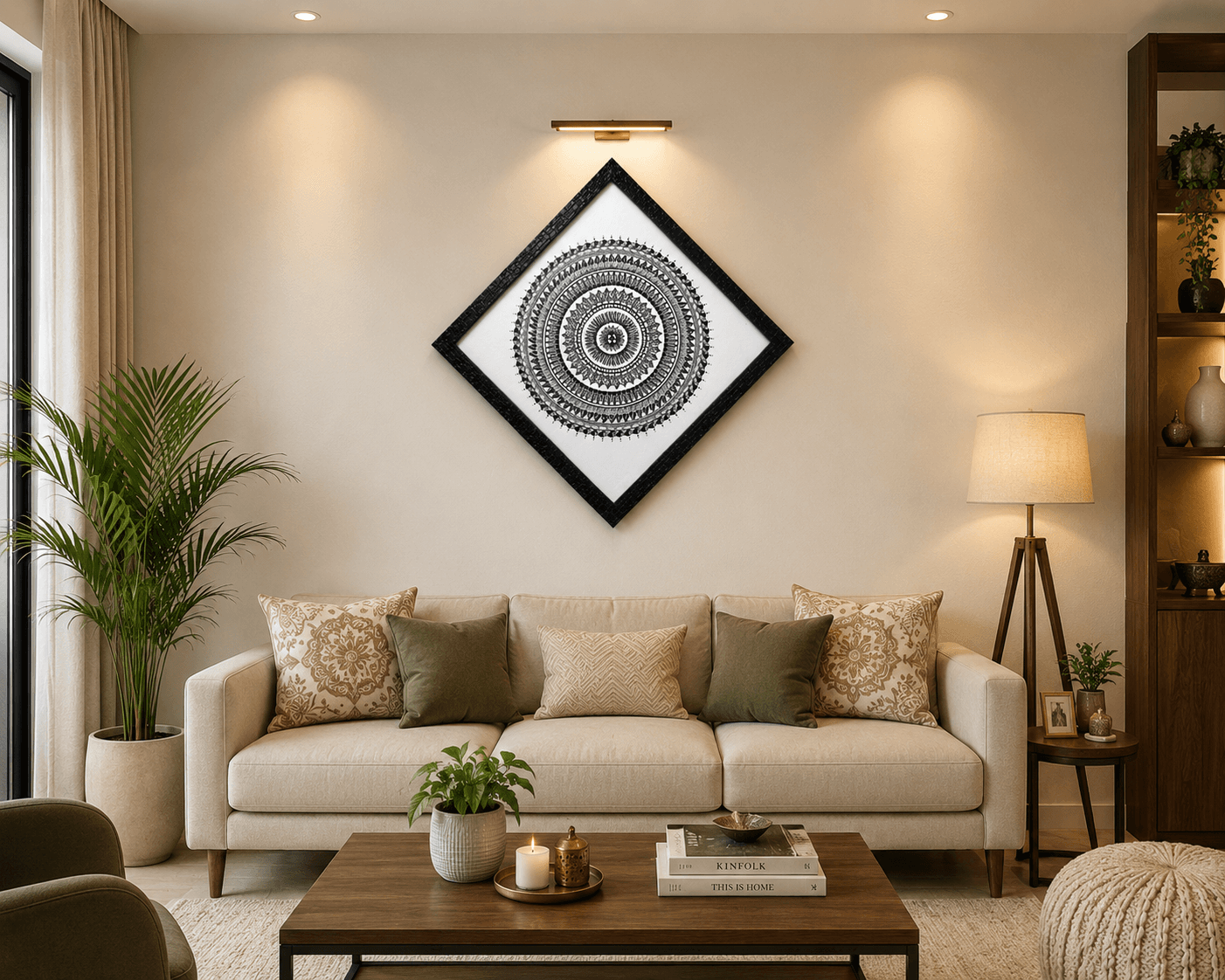 Black & White Mandala Art