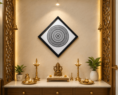 Black & White Mandala Art