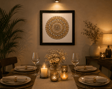 Golden Mandala Art