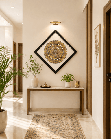 Golden Mandala Art
