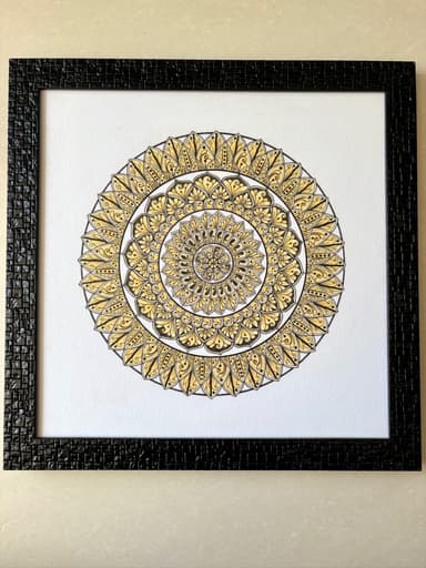Golden Mandala Art