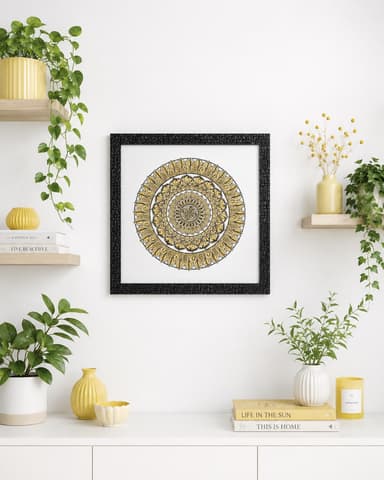 Golden Mandala Art