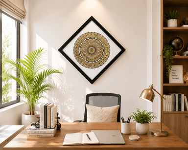 Golden Mandala Art