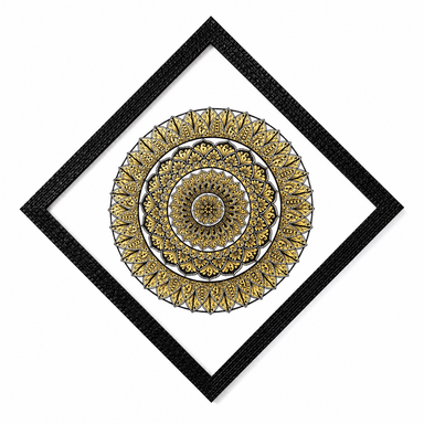 Golden Mandala Art